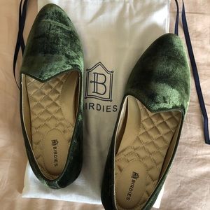 Birdies olive green shoes